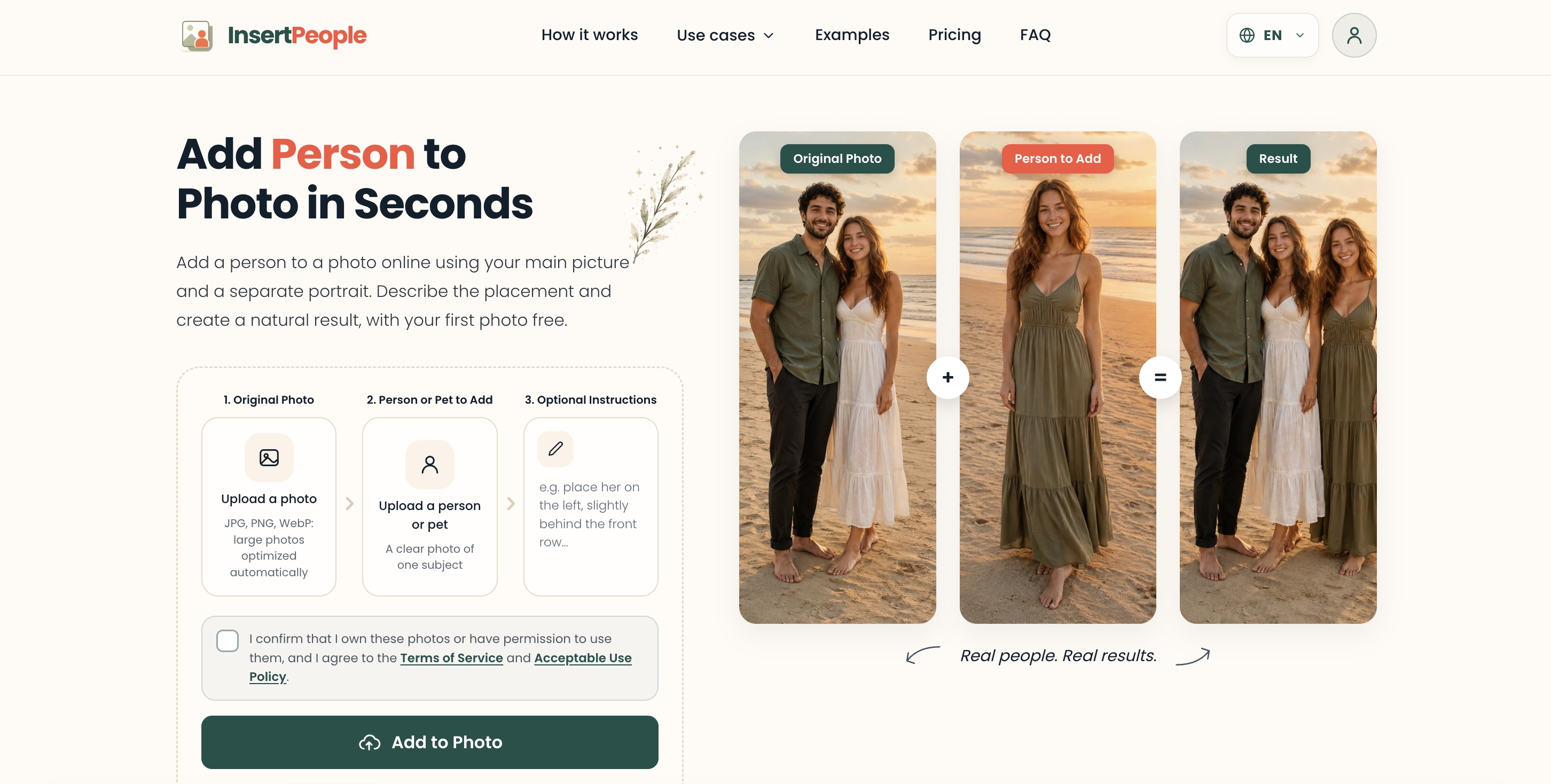 Add Person to Photo - InsertPeople screenshot 2