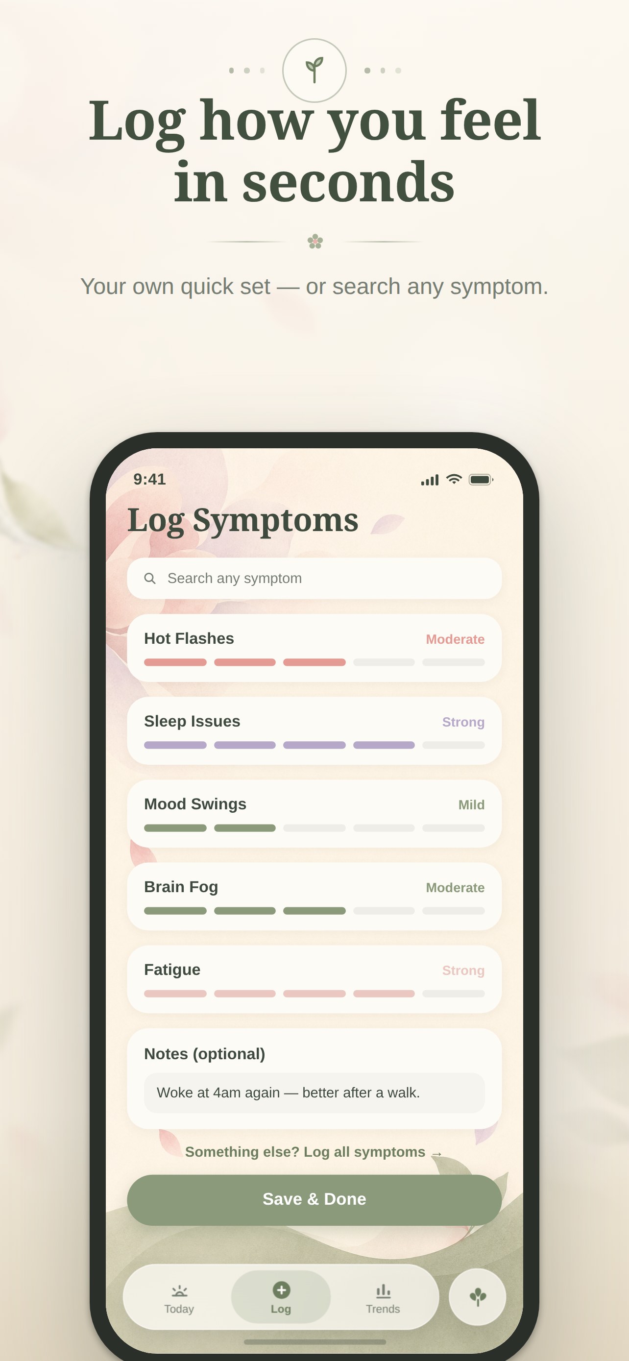 PeriWise: Your private perimenopause companion screenshot 2
